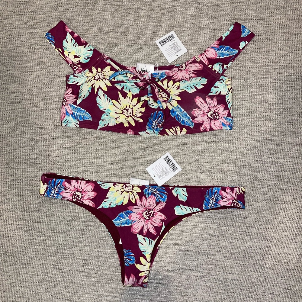 Billabong X UO Bella Beach Lace-Up Bikini Top & Bottoms
